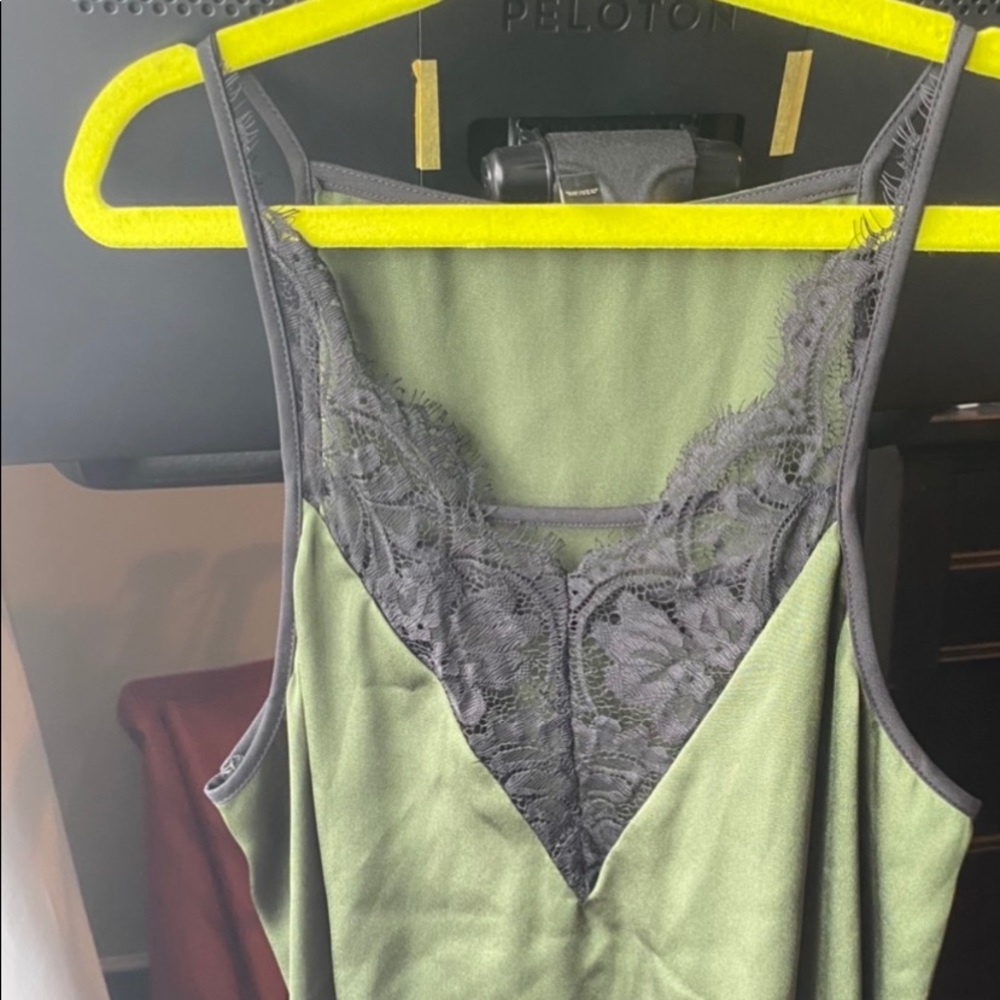 Express Satin Laced V-neck Cami